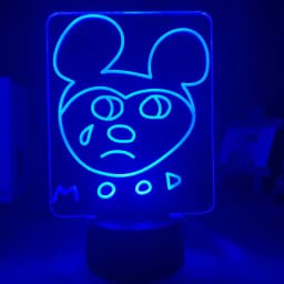 American Rapper Lil Peep Led Night Light for Home Decoration Colorful Nightlight Gift for Fans Dropshipping 3d Lamp Celebrity
