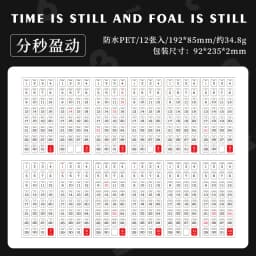 12 Sheets 365 day Date Stickers Planner Stick Labels Adhesive Diy Scrapbooking Stationery Agenda Diary Album journal supplies