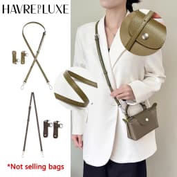 Cow Leather Bag Shoulder Strap Replacement Crossbody Adjustable Conversion Kit Fit for Longchamp Mini Pouch