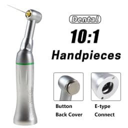 1-10Pcs Dental Endo Reciprocating Handpiece 10:1 Reduce Contra Angle Endodontic 90° Push Button Chuck