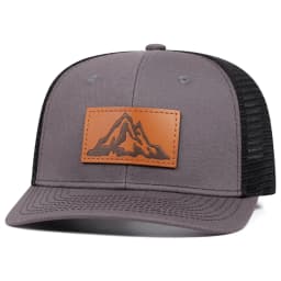2025 Fashionable and Simple New Mesh Hat Richardson Label Mountain Printed Flat Edge Baseball Hat Outdoor Leisure Sunshade Hat