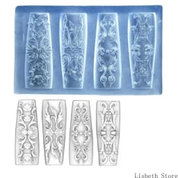 Flexible Silicone Carving Flower Art Mold for Crafting Intricate 3D Floral Designs in DIY Projects