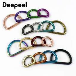 5/10Pcs 20/25/32/38mm D Ring Metal Buckles Webbing for Bag Strap Handbag Loop Connect Hook Dog Collar Clasp Bags Accessories