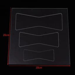 1Set Bow Router Templates PET Transparent Acrylic Templates For Woodworking Router Template Tools
