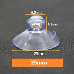 PVC Round Glass Table Top Soft Anti Slip Pads Non Adhesive Bumpers Pad Plastic Suction Pad For Table Glass Top