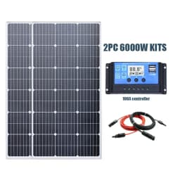6000W/3000W High-Power Solar Panel Kit, Suitable for Outdoor Activities and Homes Camping and RV Off Grid Living