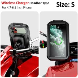 Motorcycle Wireless Charger Holder QC 3.0 Fast Charging Motorbike Phone Waterproof Cellphone Bicycle Stand For iPhone Samsung