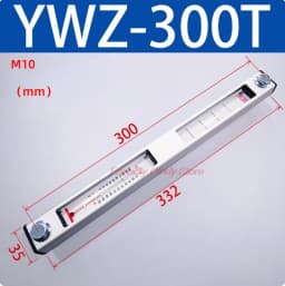 Aluminum Shell Hydraulic Tank Fluid Level Gauge Oil Level Gauge Water Level Gauge Oil Standard Water Thermometer YWZ 50T-500T