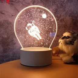 3D Lamp Acrylic LED Night Lights Bear Dinosaur Child Night Light Led for Bedroom Decoration Christmas Decor Wedding Party Favors