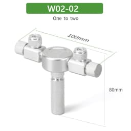 Stainless Steel Multi-Channel Aquarium CO2 Separator Distributor Check Valve Fish Tank CO2 Generator CO2 Regulator Accessories