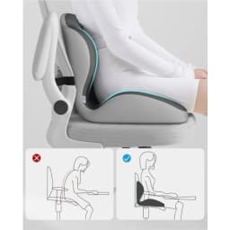 Solvath 2026 New Lumbar Support Memory Foam Cushion Ergonomic Pressure Relief Pad Comfort Sitting for Sedentary Use