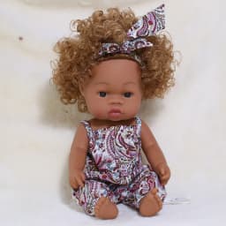 14 Inch 35cm Reborn African Doll Simulation Soft Vinyl Newborn Baby Dolls Children Lifelike Toys Girls Christmas Birthday Gifts