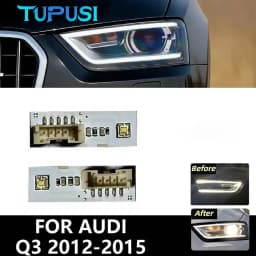 White Daytime Running Light DRL Boards For AUDI Q3 2012 2013 2014 2015 Pre-FaceLift LED Xenon Headlight 8U0941475A Left Right