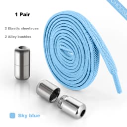 Elastic Laces Sneakers Alloy Lock No Tie Shoe Laces Flat Shoelaces for SneakersTies Kids Adult Quick Lace for Shoes Rubber Bands