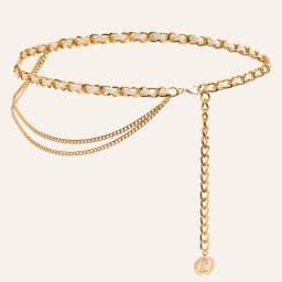 1pc Fashion Multi-Layer Metal Waist Chain for Women Versatile Dress Belt Accessory