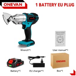 ONEVAN Electric Iron Scissors Metal Cordless Cutting Iron Shear Sheet Carbon Steel Cutter Power Tools For Makita 18V Battery Pin