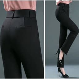 High-QualityWomen's Spring and Autumn Elastic High Waist Thin Straight Pants Knitted Extra Large CasualLeggings Y2k Pants S-10XL