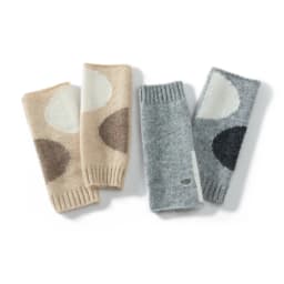 High-Quality Pure Goat Cashmere Mitt Exposed Finger Women's Gloves Winter Warmer Knitted Gloves Female Wrist Fingerless Minttens