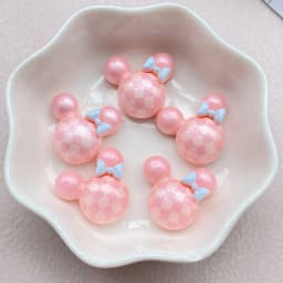 12Pcs New Cute Resin Cartoon Colored Mouse Head Series Flat Back Scrapbooking DIY Jewelry Craft Decoration Accessories