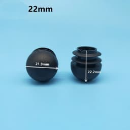 12Pcs Plastic Round Tube Plug 16-50mm Pipe End Caps Non Slip Chair Leg Foot Dust Cover Floor Protector Pad Furniture Accessories