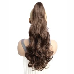Synthetic Long Curly Ponytail Heat-resistant Claw Clip in Hair Extension Daily Easy to Wear Hairpiece for Women