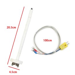 1 Set Universal K-Type Thermocouple Block Ceramic Kiln Probe 2372/1300 Degree F/C 11G High Temperature Controller Tools