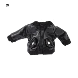 Bjd Doll Clothes 1/12 Fashion Chain Pants Rivet Hoodies PU Trousers Tops Jacket Obitsu11 Ob11 Doll Clothes Accessories Toys