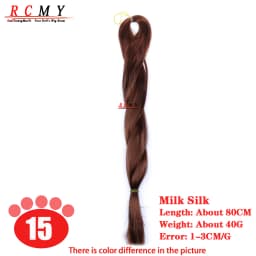 RCMY Red Milk Silk Doll Wig BJD/SD Doll Hair Rooting Doll Wigs Transplant Hand-crocheted Pink Gold Black Doll Hair Accessories