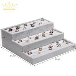 Jewelry Organizer Ring Watch Display Tray Bracelet Display Watch Pillow Decoration 3Layers Jewrlry Display Stand Watch Pallet