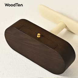 WoodTen Solid Wood Watch Display Stand with Drawers Double Layered Watch Necklace Bracelet Organizer Rack Jewelry Bracelet Stand