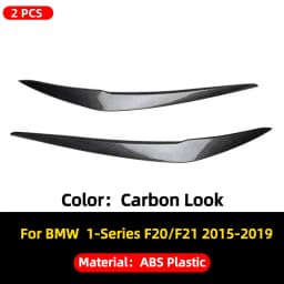 Front Headlight Eyebrow Eyelid Trim Wide Body Kit Tuning Accessories For BMW 1 Series F20 F21 116d 118i 120i 120d M135i 2015-19