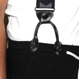Melo Tough Movable No Sew Button End Brace Suspender Button Clips Set of 7 Pack