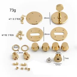 1/5Sets Stainless Steel Metal Rectangle Hanger Clasp Locks For DIY Craft Handbags Purse Bags Belt Buckles Hardware Accessories