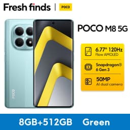 【World Premiere】POCO M8 5G Smartphone Global Version Snapdragon® 6 Gen 3 6.77" 120Hz Display 50MP Camera 5520mAh 45W NFC