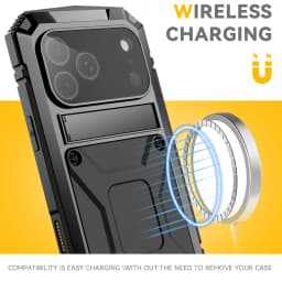 Shockproof Armor Metal Aluminum Case for iPhone 17 Pro Max 16 15 14 13 12 11 Pro 16E Air Full Protective Bumper Kickstand Cover