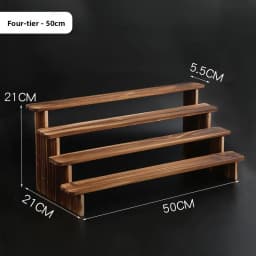 Pure Wood Display Stand Storage Rack Desktop Figurine Bubble Mat Doll Meat Green Plant Multi-layer Staircase Rack