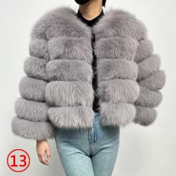 2026 Real Fox Fur Coat Women Winter Warm Luxury Natural Raccoon Fur Jacket Detachable Sleeves Female Vest Furry Coats