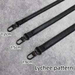 Black Lady's Bag PU Leather Shoulder Strap Crossbody Bag Belt adjustable Replace Handle Accessories