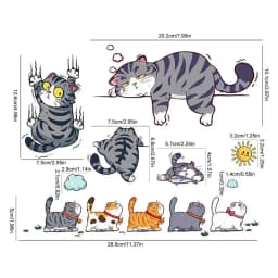 car decal bumper sticker Self-Adhesive Funny Cat Sticker Waterproof Accessories for Car Truck Window Bumper Decals