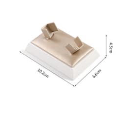 PU Leather Jewelry Store Display Case Ring Earring Bracelet Organizer Tray Pendant Necklace Chain Holder Neckform Stand Showcase