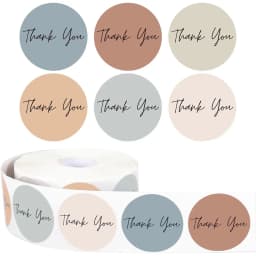 500pcs Round Thank You Stickers for Envelope Seal Labels Gift Packaging decor Birthday Party Scrapbooking Stationery Sticker