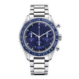 Custom Logo Diy Glow Watchs 40mm Vk63 Quartz Movement Watch Man Waterproof Mens Quality Luxury Mineral Glass Time Running Second
