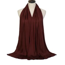 43 Colors Plain Solid Modal Jersey Hijab Women Winter Elasticity Muslim Shawl Scarf Long Wrap Warm Stole Headband 170*60cm
