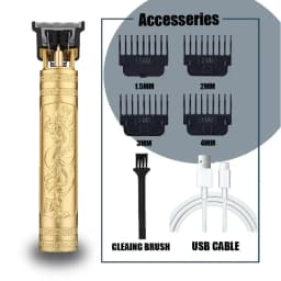 Professional T9 Hair Clipper Cordless USB Beard Trimmer Kit - Haircut Grooming Machine for Stylists Hair Cutting Tool
