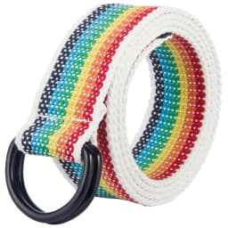 Double loop buckle canvas belt for men and women, youth canvas belt for women, Korean version, minimalist denim belt