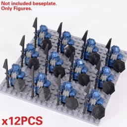 MOC Medieval Dwarf Warrior Elves Knights LOTR Figures Building Blocks Accessories Armor Shield LOTR DIY Toys for Children Gift