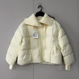 Winter Knitted Splicing Cotton Jacket For Women Korean Fashion Single Breasted Thicken Coat Casual Simple Female Warm Overcoat