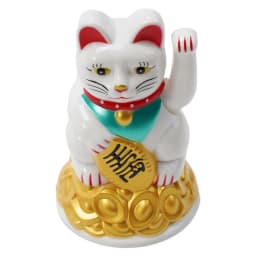 Lucky Cat Waving Hand Ingot Beckoning Maneki Neko Fortune 4.5-6.5Inch Home Office Car Decoration Home Decoration Birthday Gifts