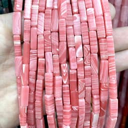 4*13MM Natural Stone Square Aventurine Tiger Eye Agates Crystal Jades Spacer Beads For Jewelry Making DIY Bracelet Accessories