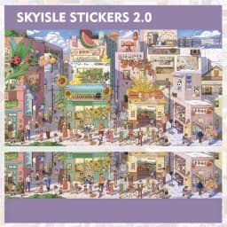 Plus Size 3D Cartoon Scene Sticker DIY Pocket Cabin Scene Stacking and Pasting Kawaii Stationery Sticker Children Festival Gift